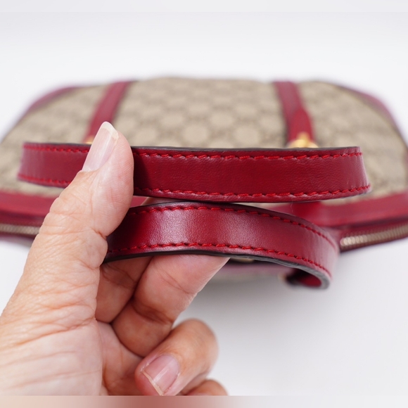 AZ13❤️ GUCCI GG Supreme Monogram Nice Top Handle Dome Bag - Picture 8 of 13